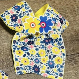 Yellow Floral Cheer Style Bow