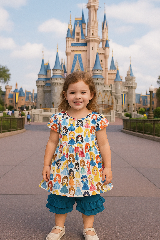 Charming Princess Ruffle Short Set