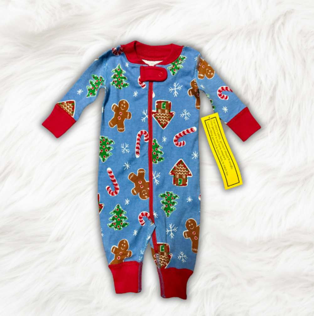 Gingerbread PJ Romper