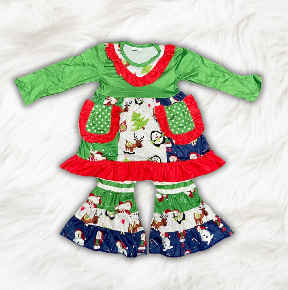 Christmas Ruffle Set