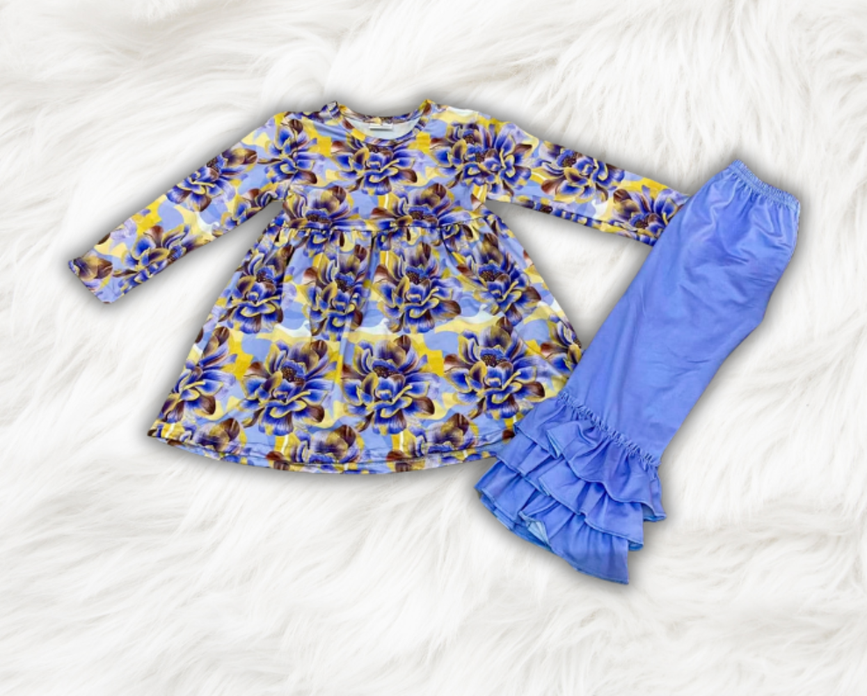 Custom Floral Pants Set