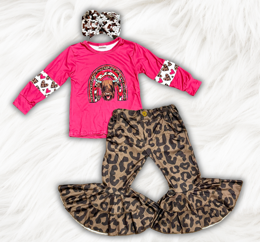 Highland Leopard Cow Set