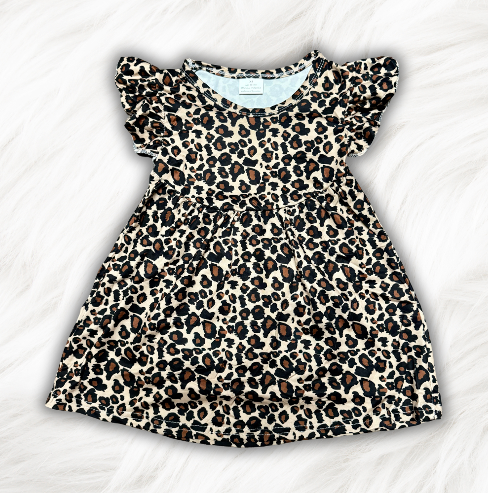 Leopard Print Pearl Dress