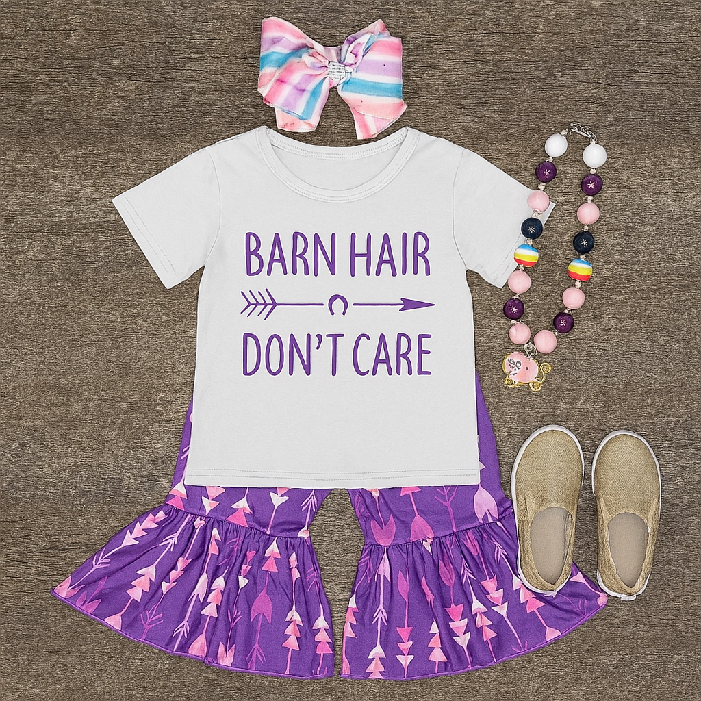 Custom Barn Hair Don't Care Bell Pant Set