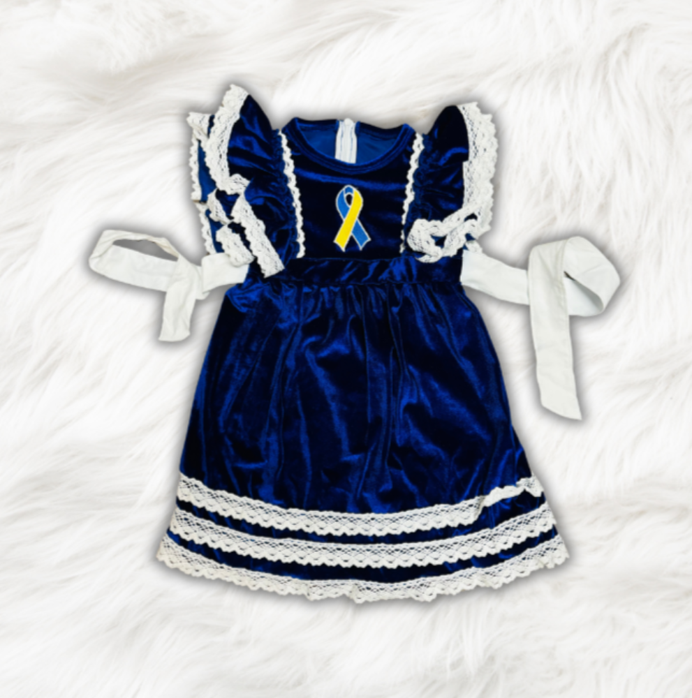 Custom Embroidered Ribbon Dress