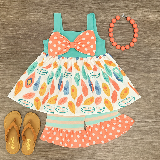 Feathered Fun Bow Short Set