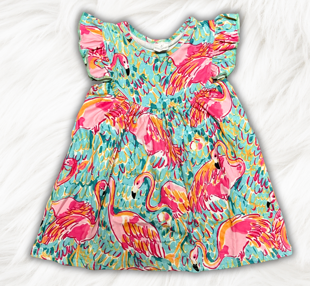 Flamingo Pearl Dress