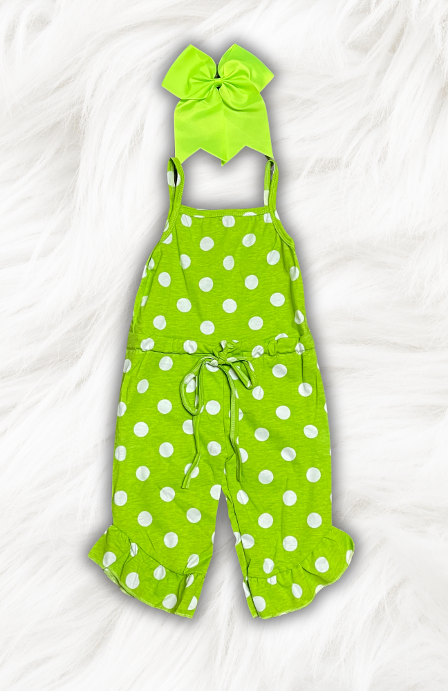 Green Dot Romper