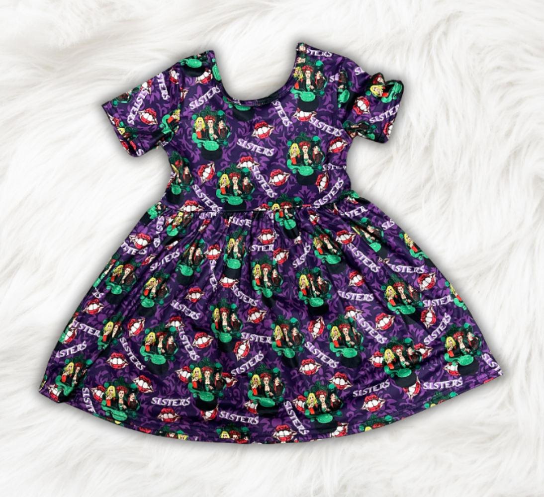 Halloween Sisters Twirl