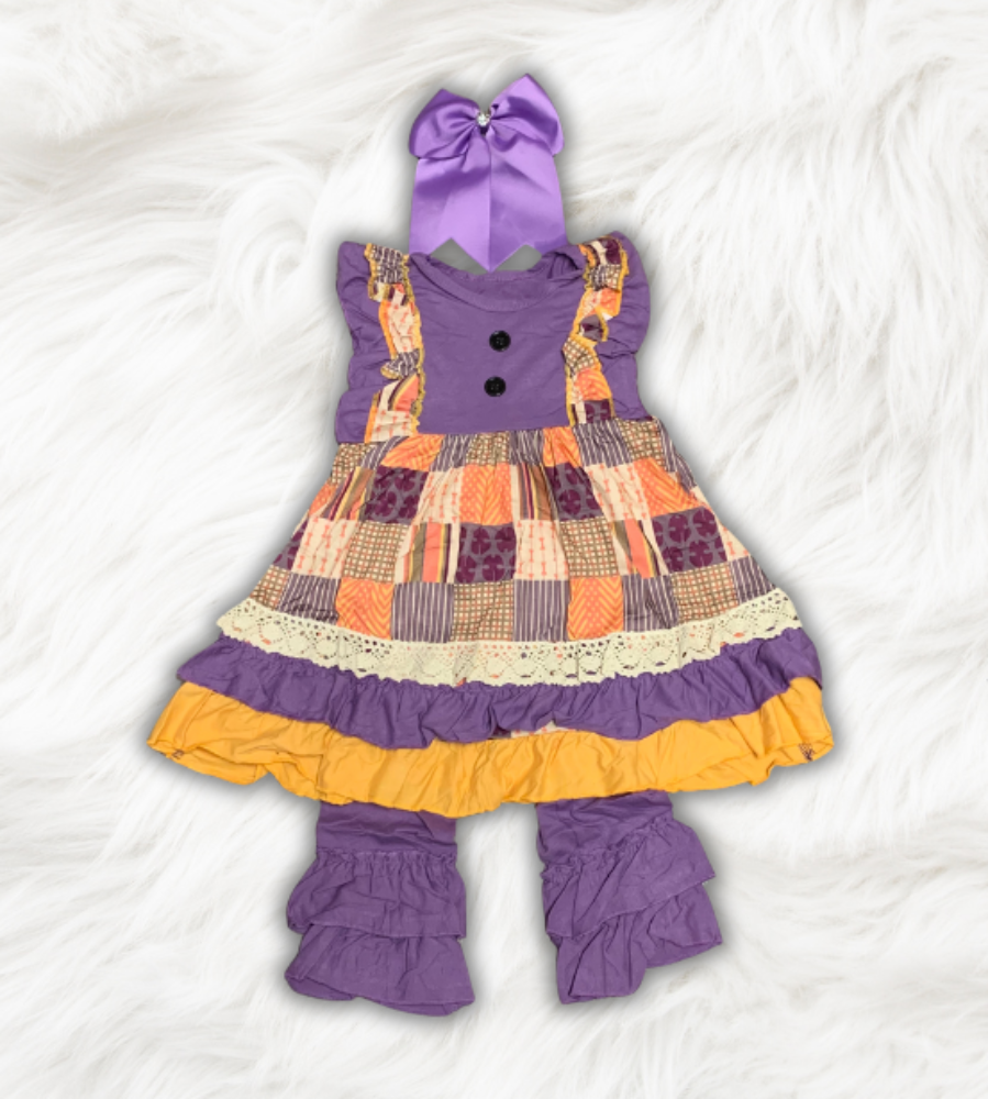 Purple Patchwork Set