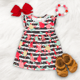 Bright Blossoms Flutter Sleeve Dress