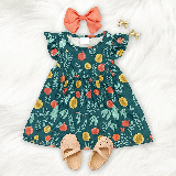 Citrus Grove Flutter Dress