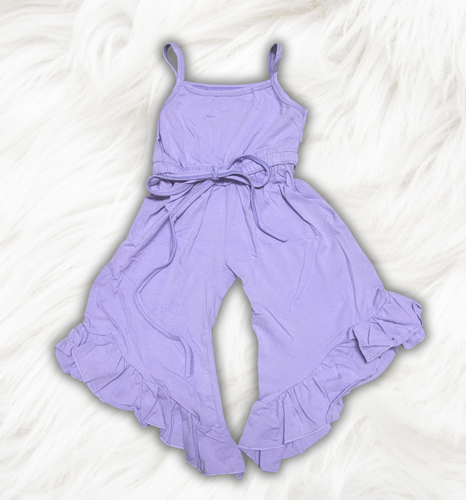 Purple Ruffle Romper