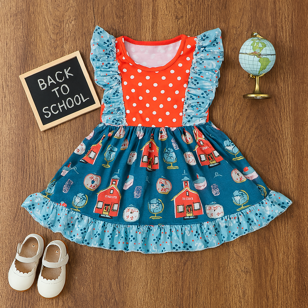 School House Ruffle Dress