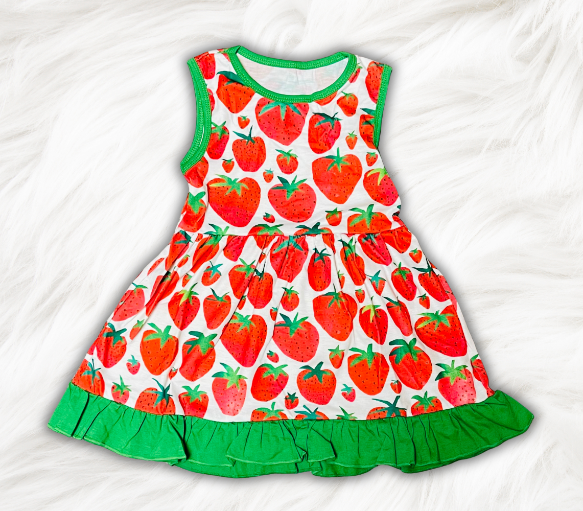 Strawberry Ruffle Dress