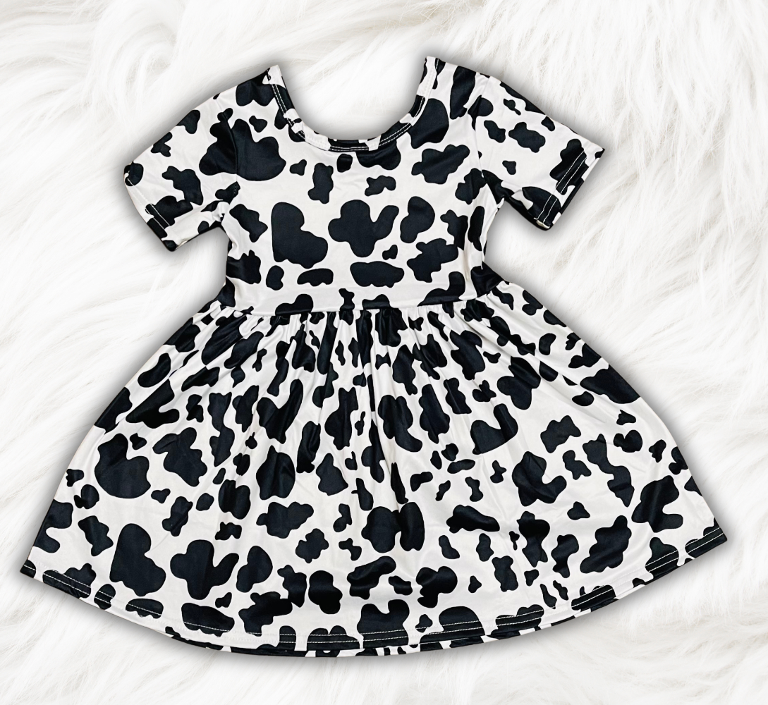 Cow Twirl Dress