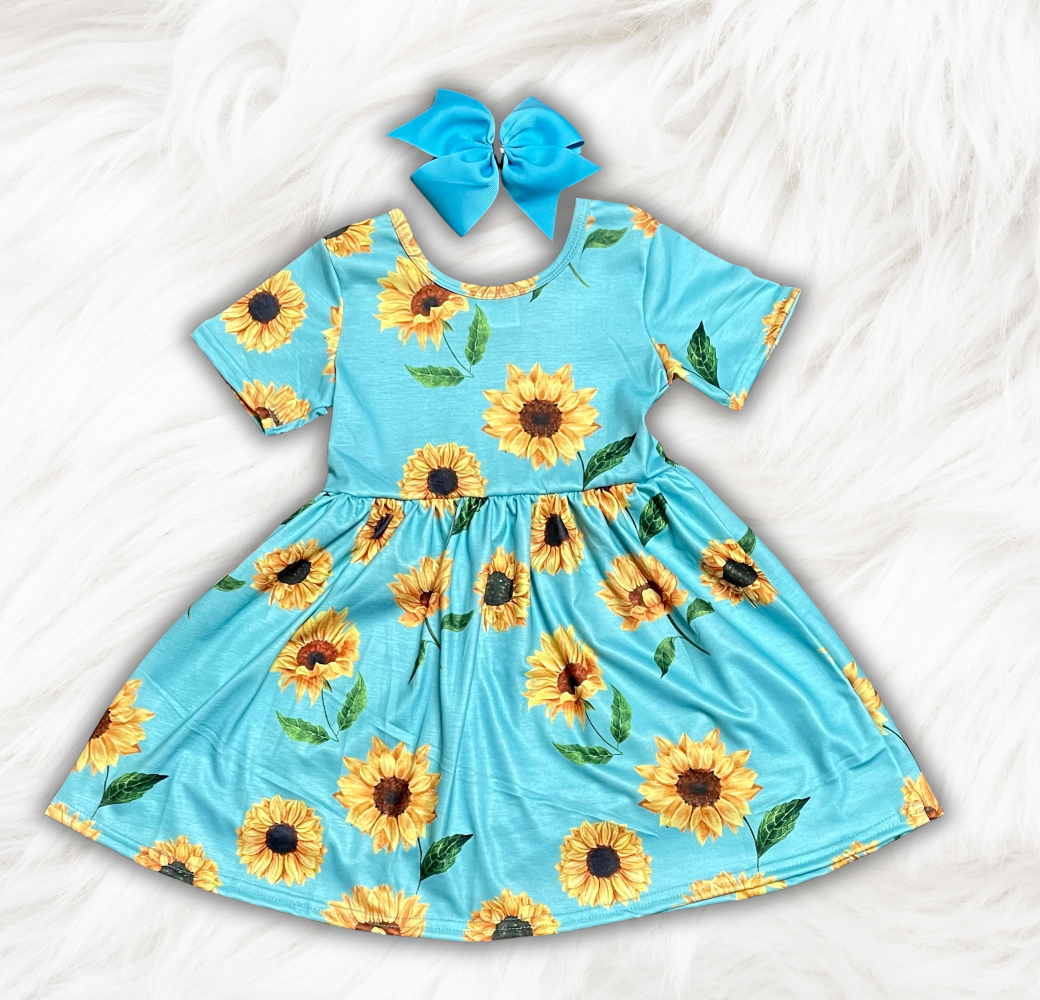 Sunflower Twirl Dress