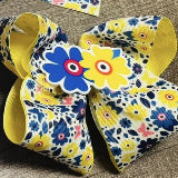 Yellow Flower Center Bow