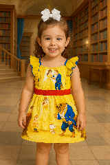 Sleeveless Beauty And The Beast Dress