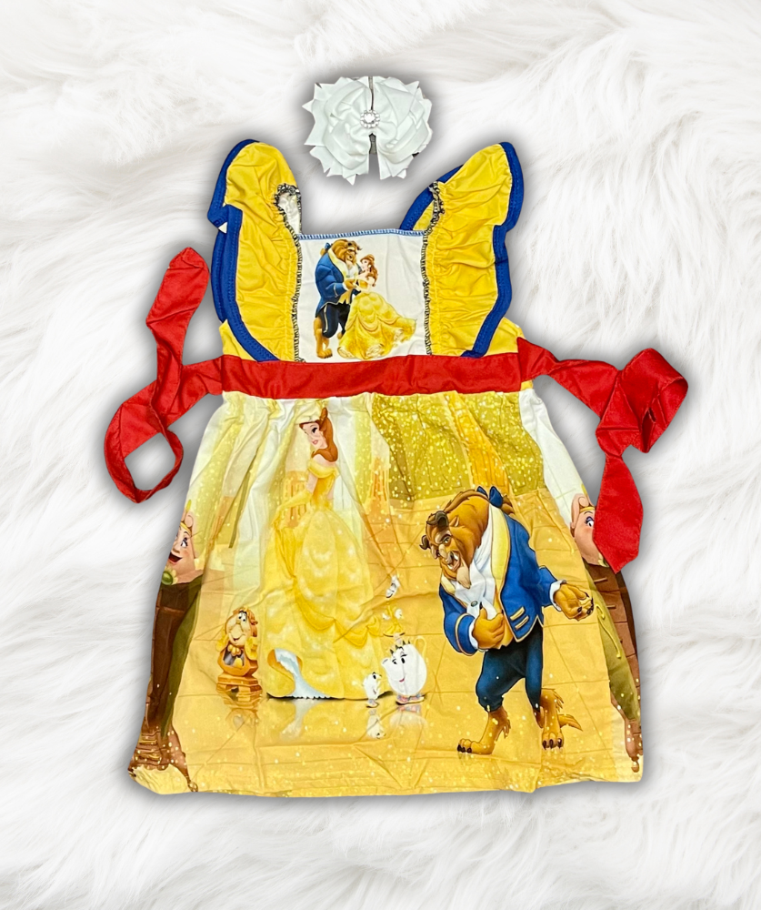 Sleeveless Beauty And The Beast Dress