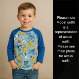 Puppy Pals Long Sleeve Raglan Tee