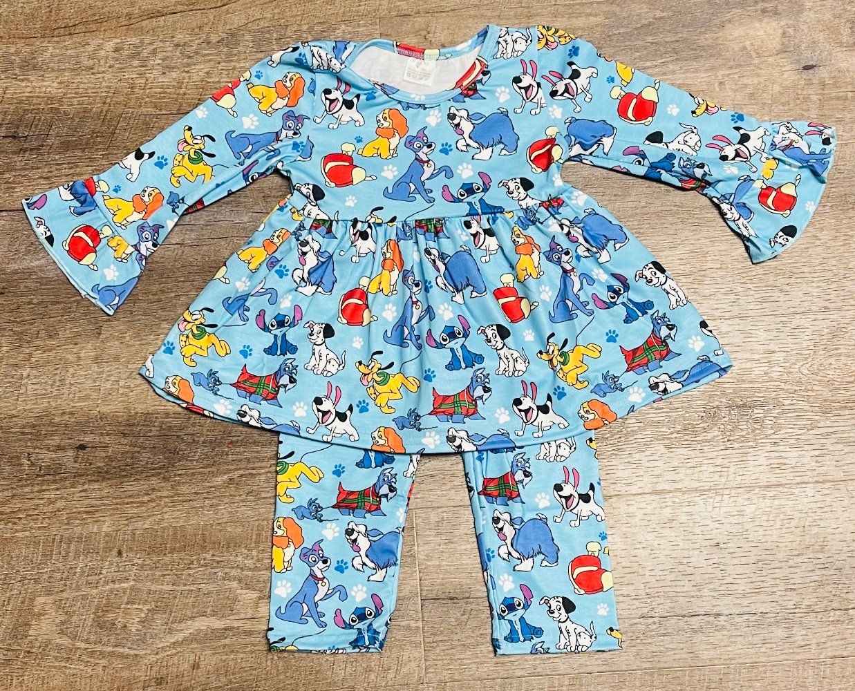 Puppy Pals Bell Sleeve Tunic & Legging Set