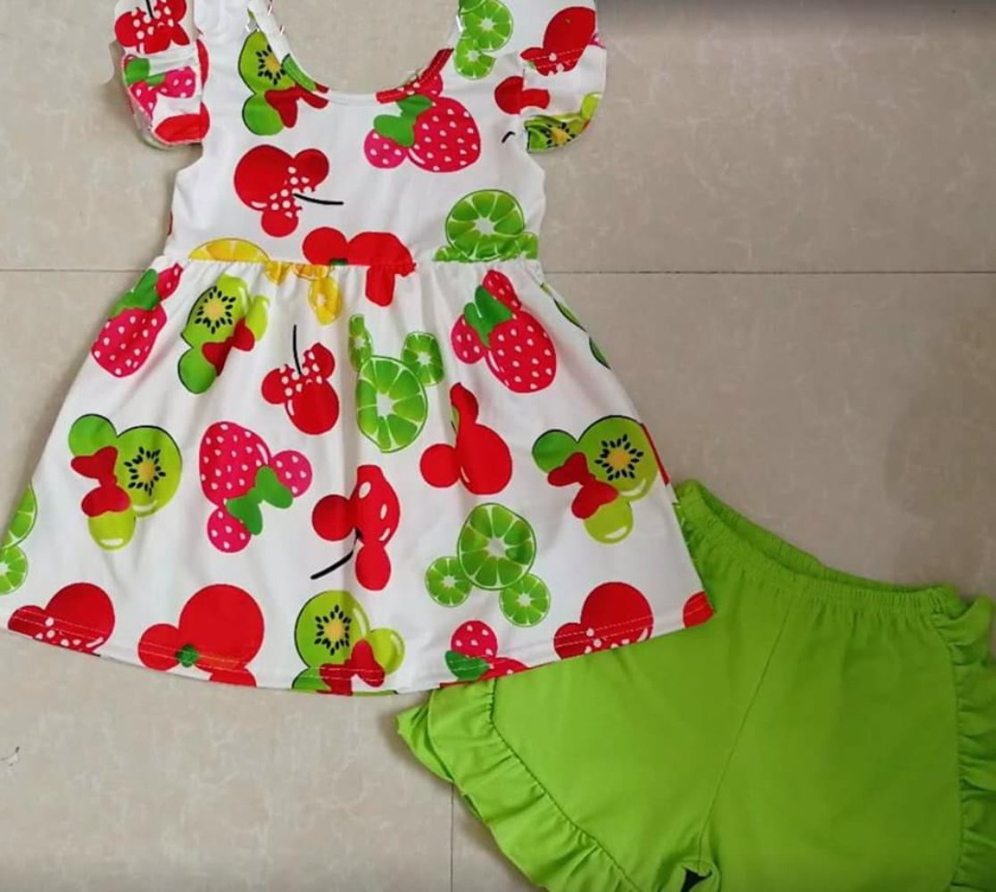 Sweet Minnie Ruffle Short Set