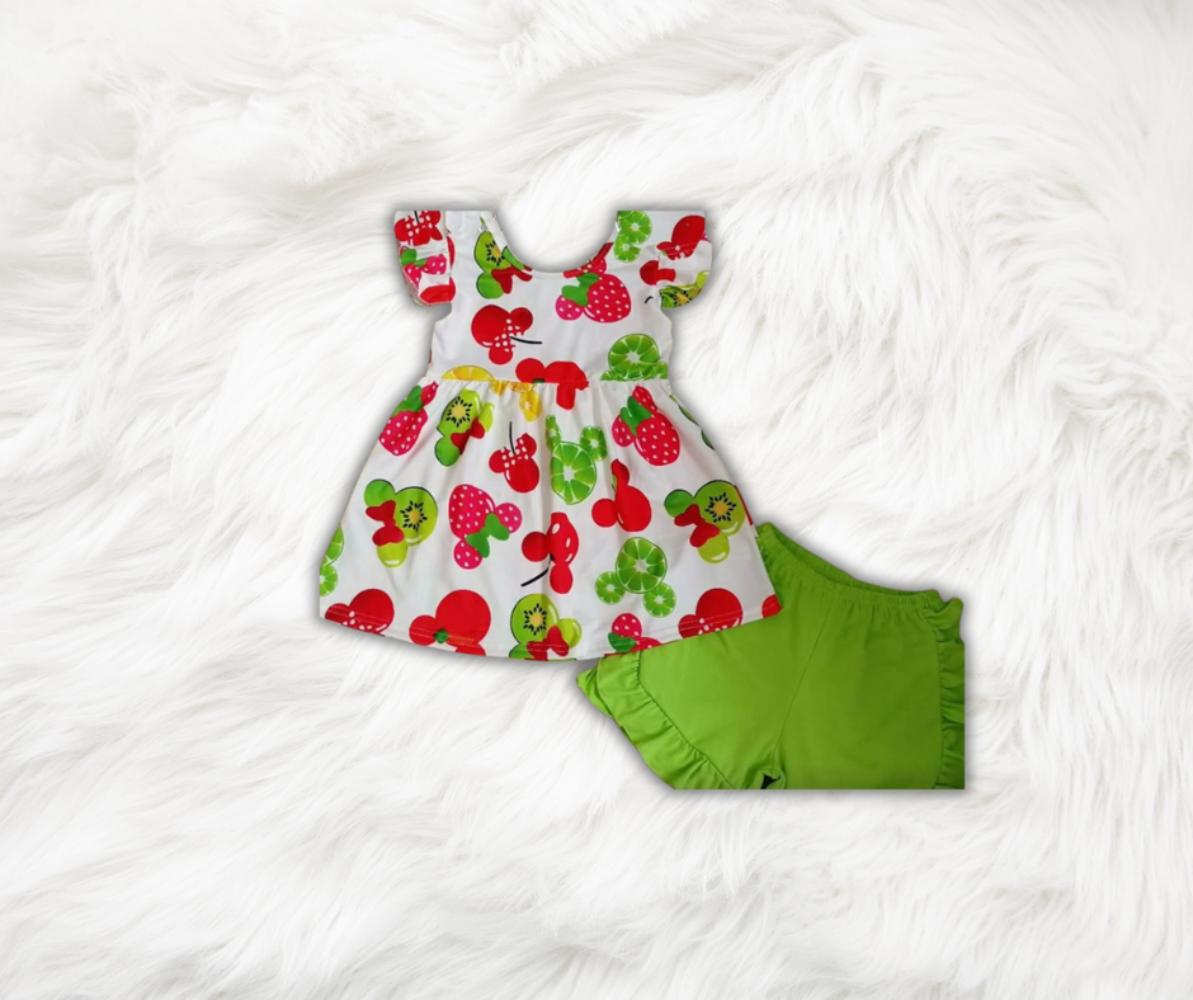 Sweet Minnie Ruffle Short Set