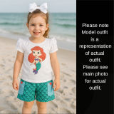 Mermaid Princess Pocket Short Set