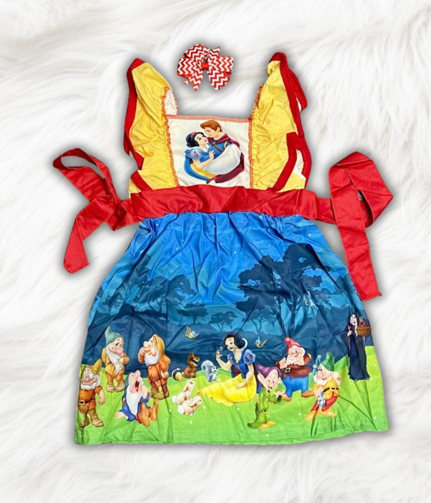 Sleeveless Snow White Dress