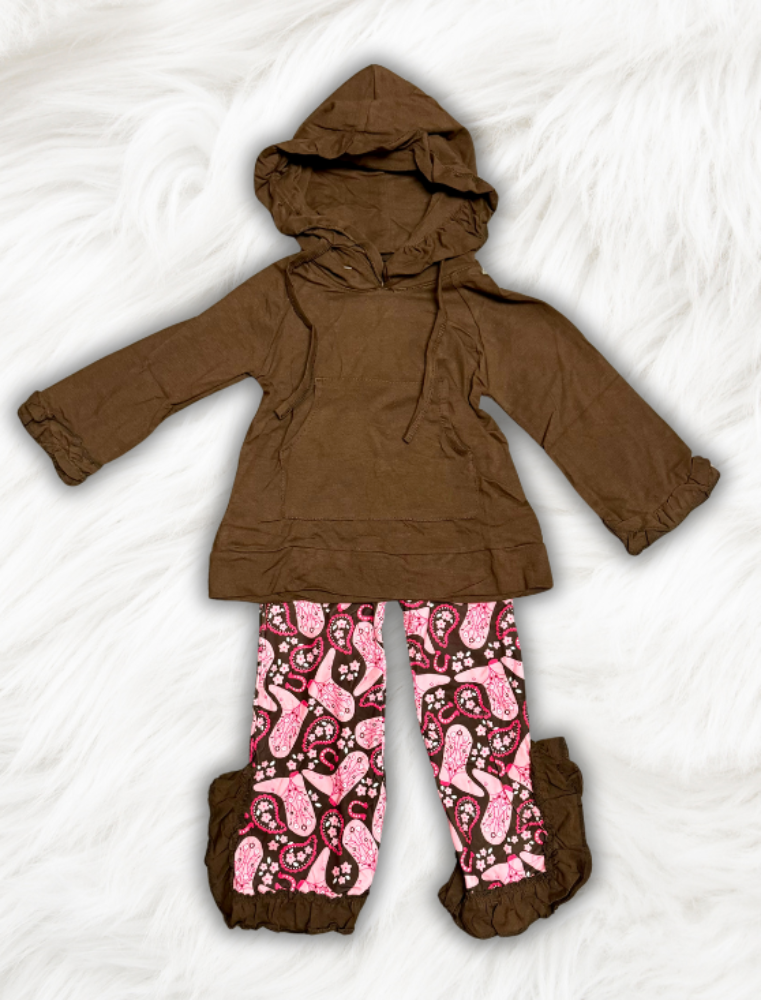 Custom Boot Hoodie Set