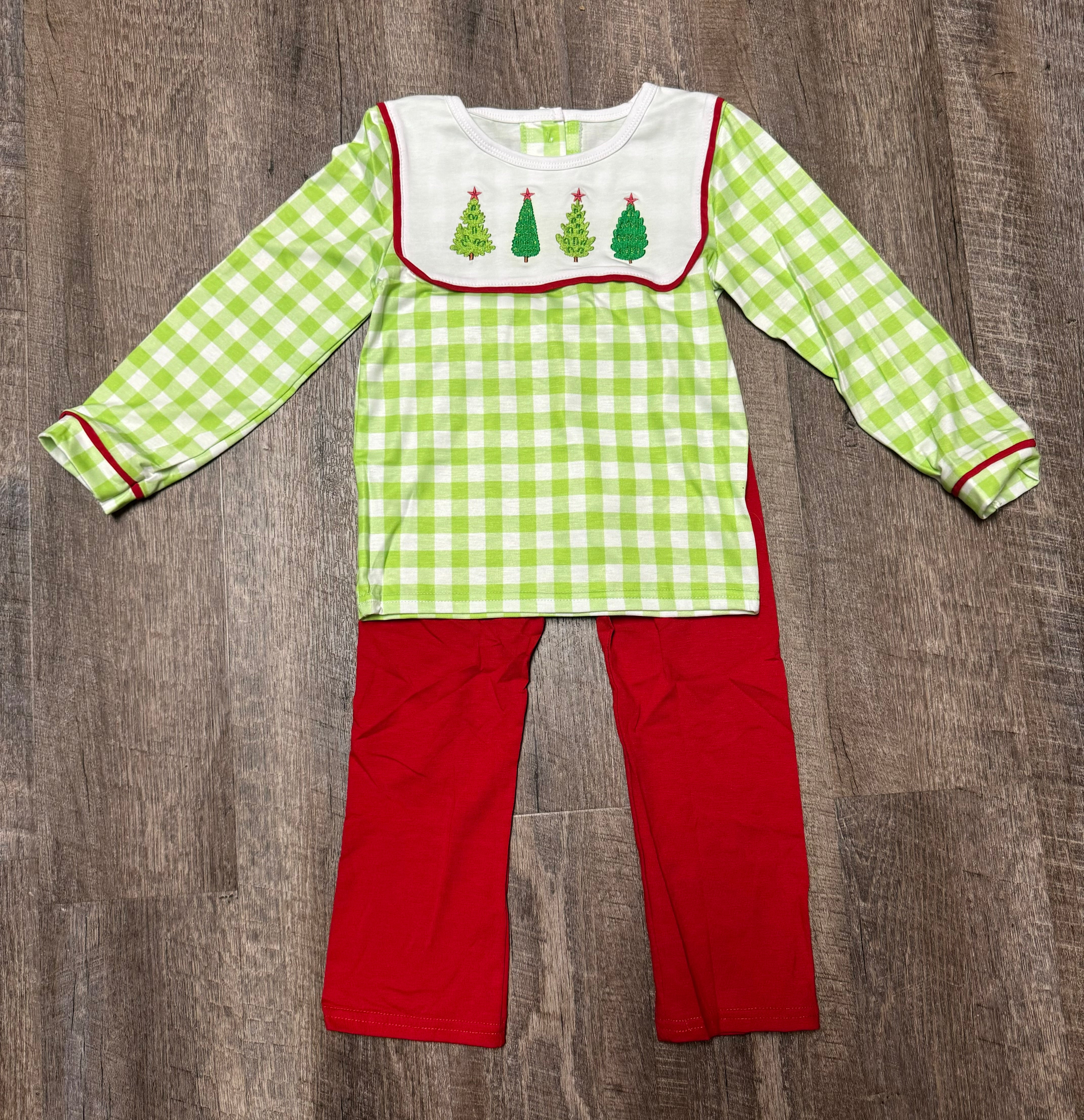 Christmas Tree Smock Set