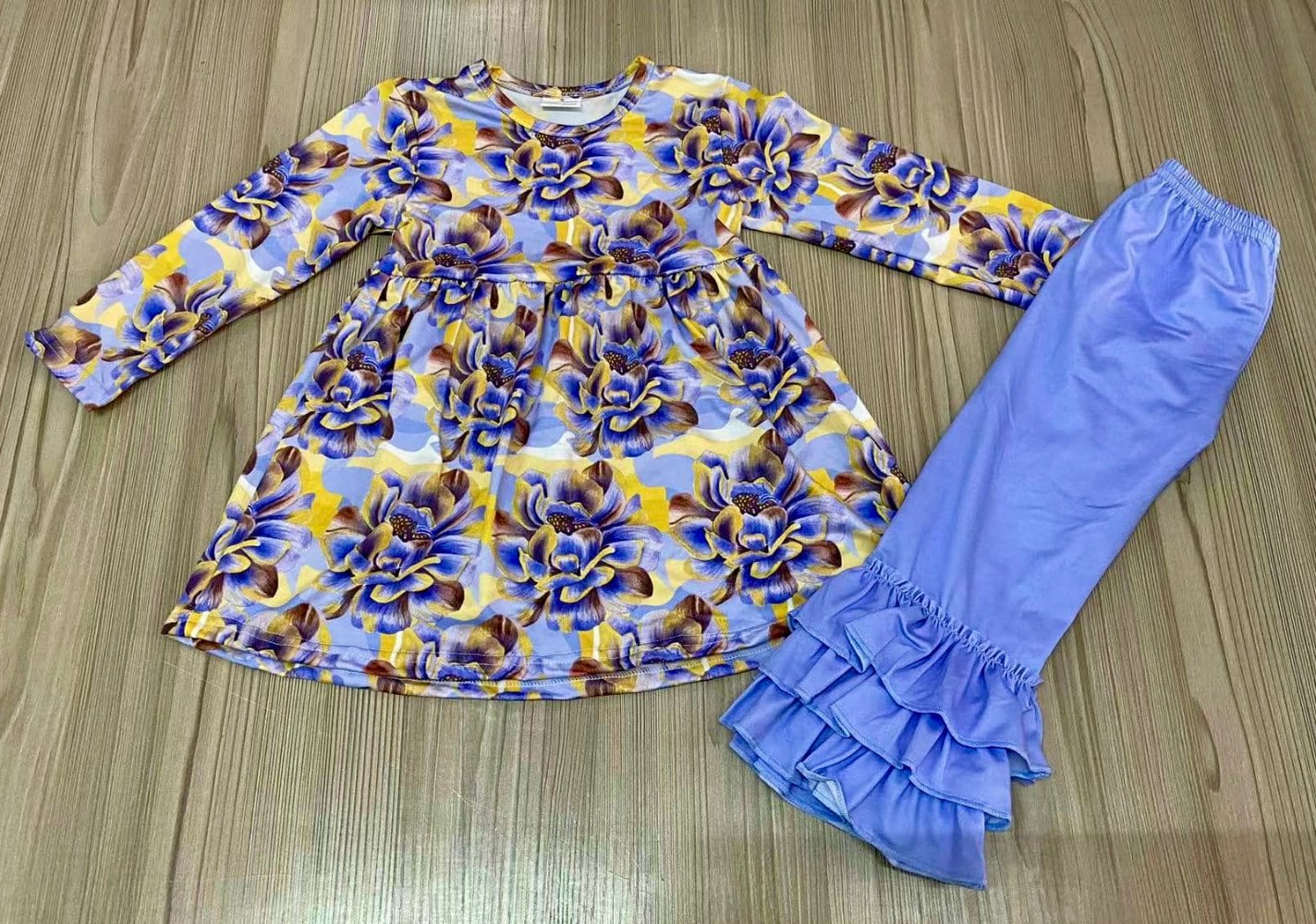 Custom Floral Pants Set