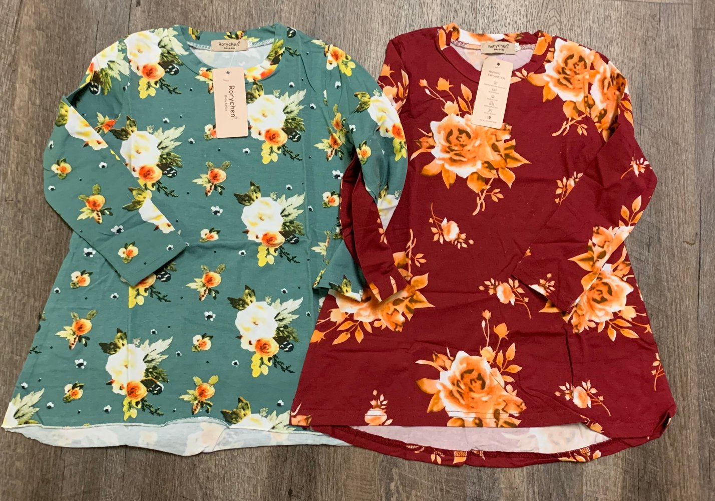 Burgundy Floral Dress