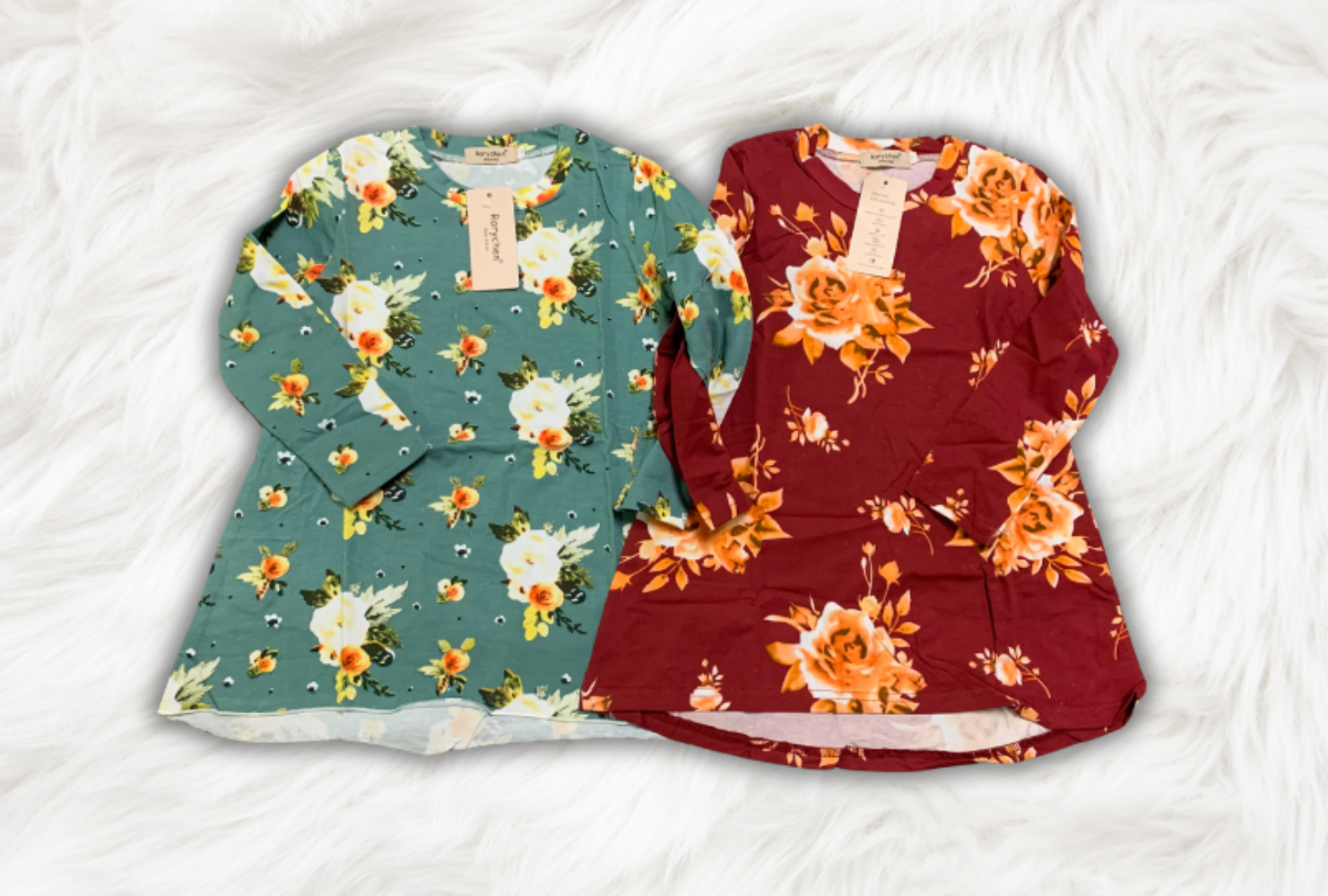 Burgundy Floral Dress