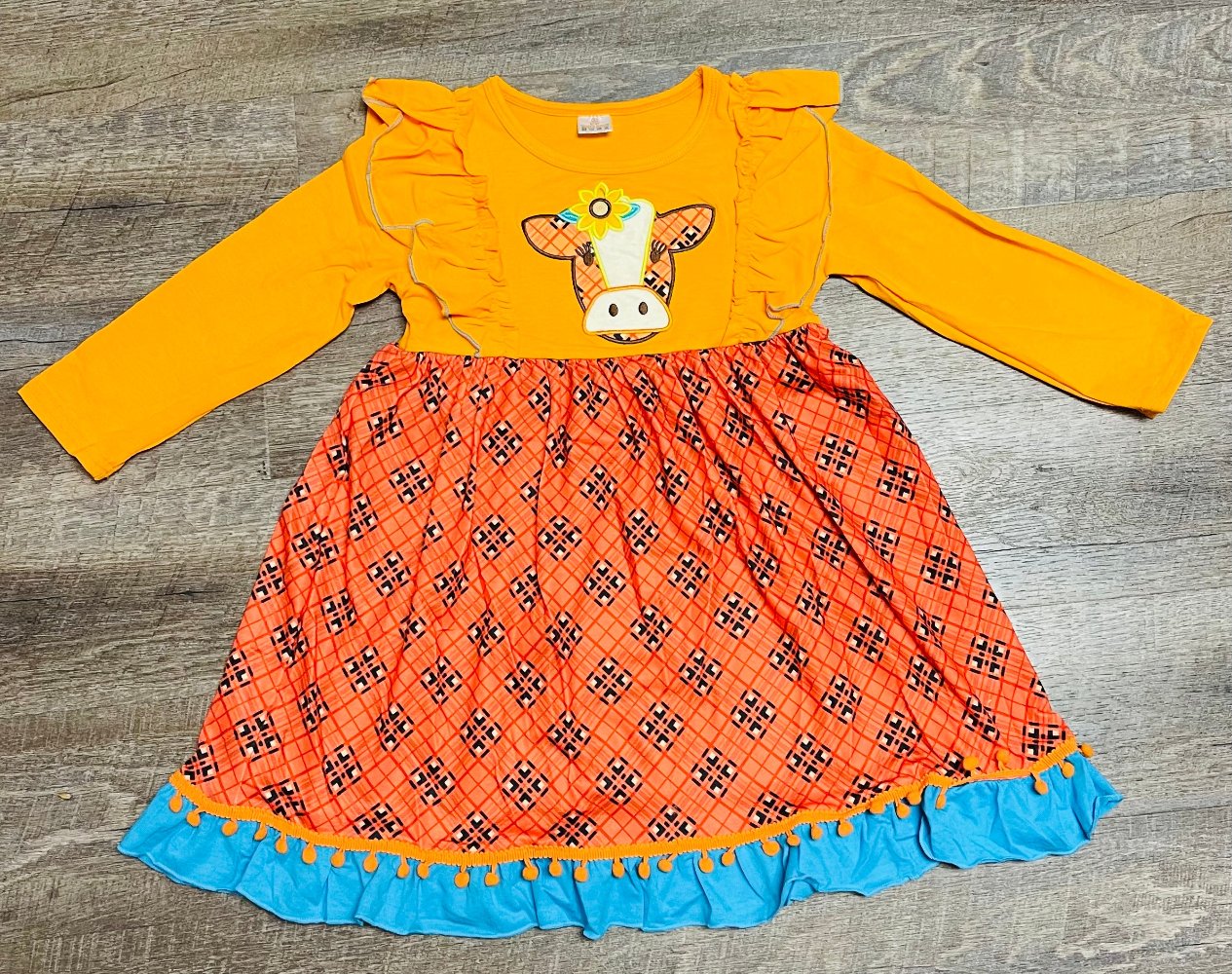 Fall Cow Dress