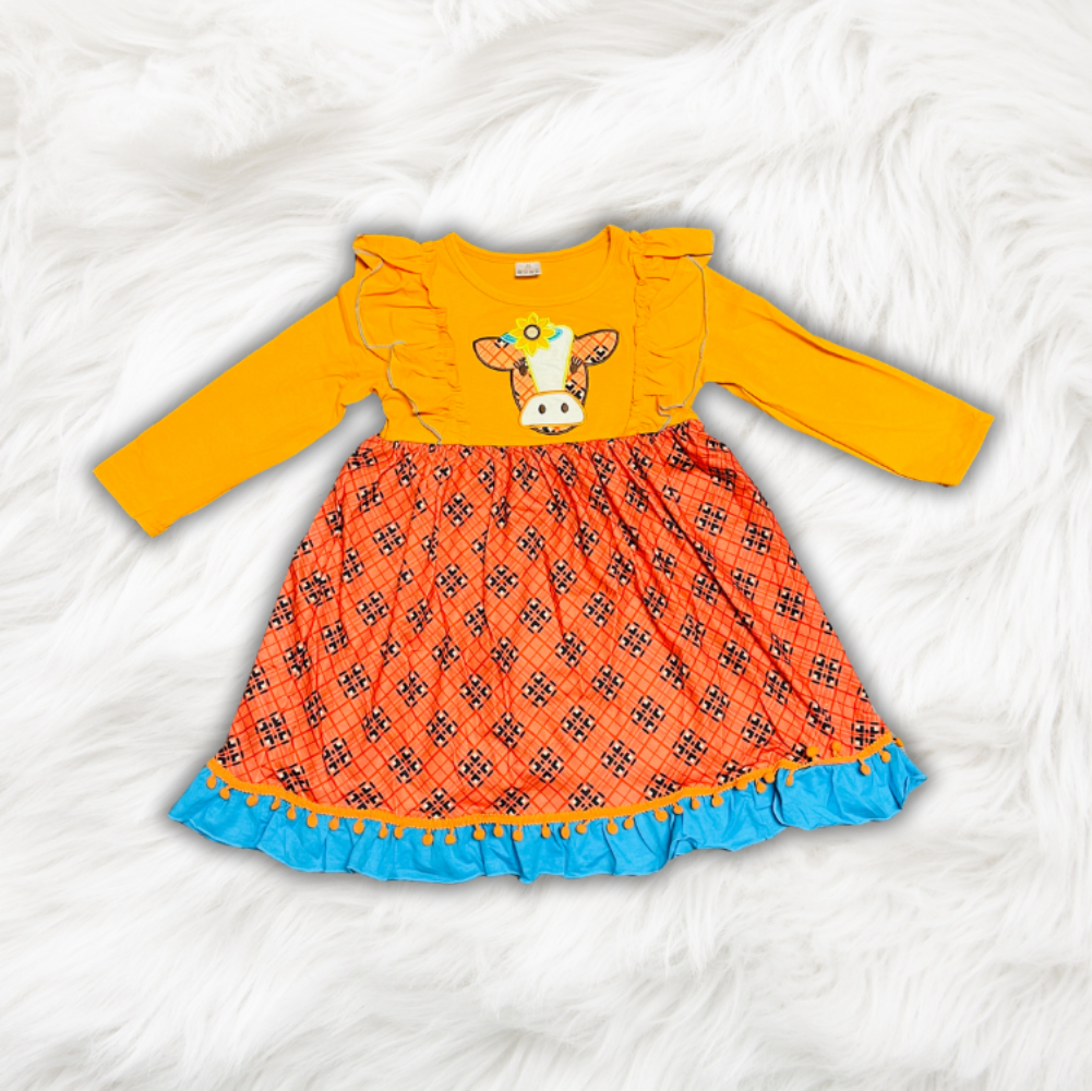 Fall Cow Dress