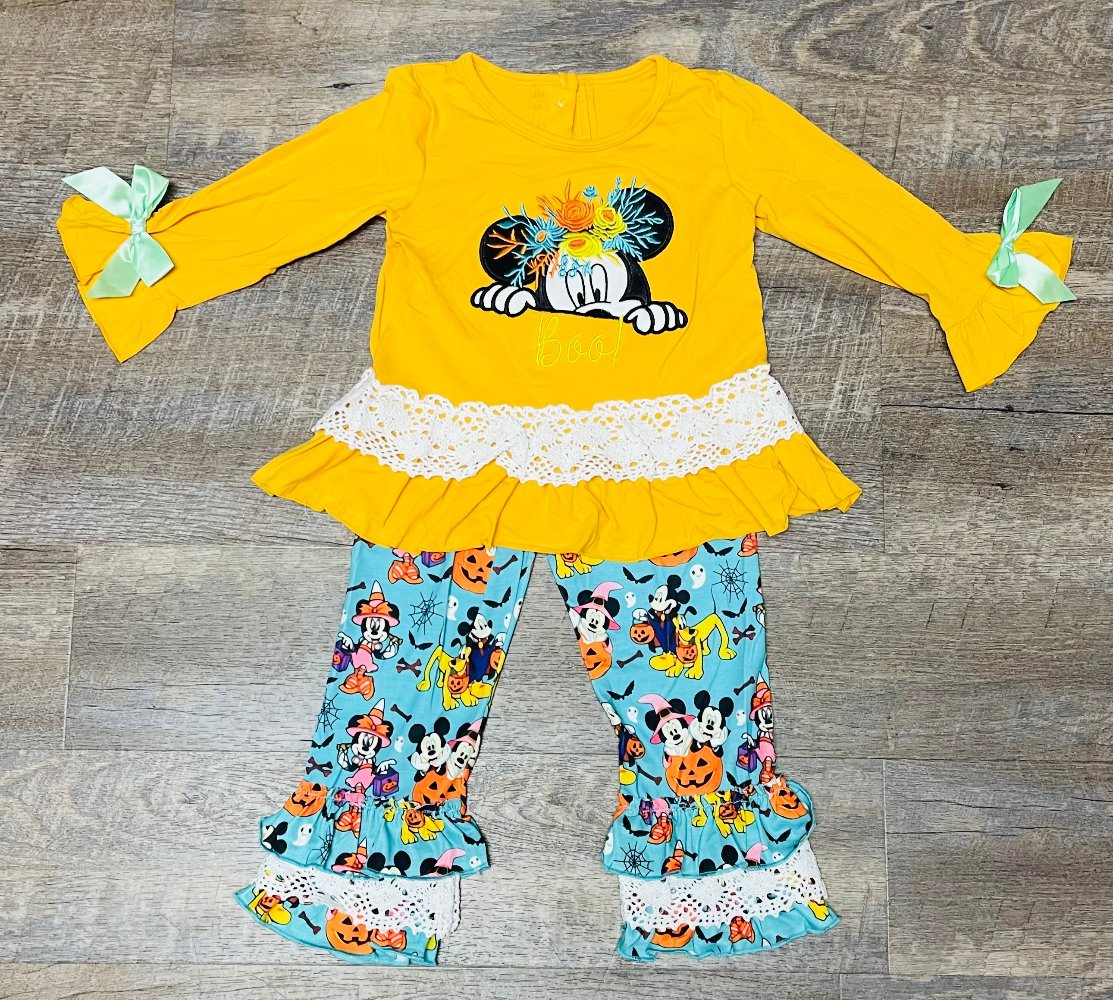 Sweet and Spooky Mouse Pants Set
