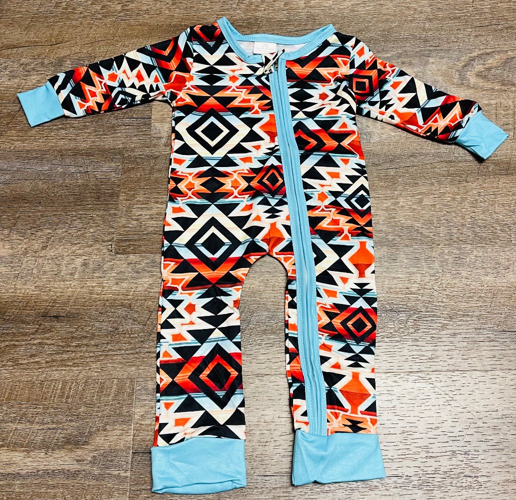 Southwest Aztec Print Romper