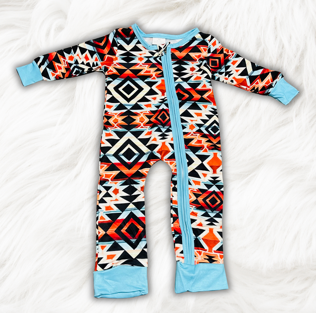Southwest Aztec Print Romper