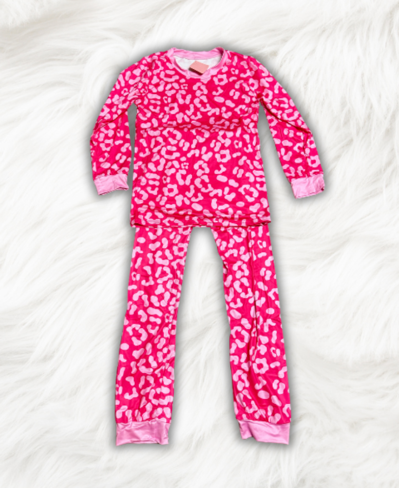 Pink Leopard PJ Set