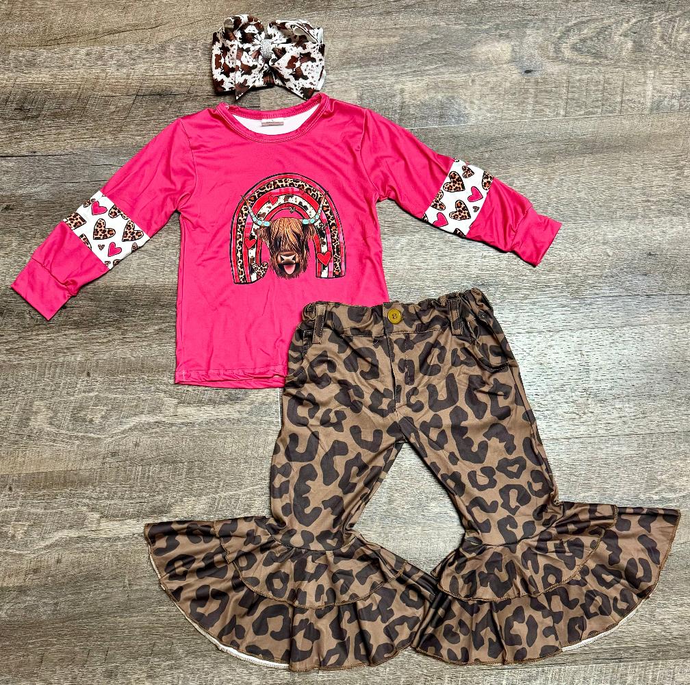 Highland Leopard Cow Set