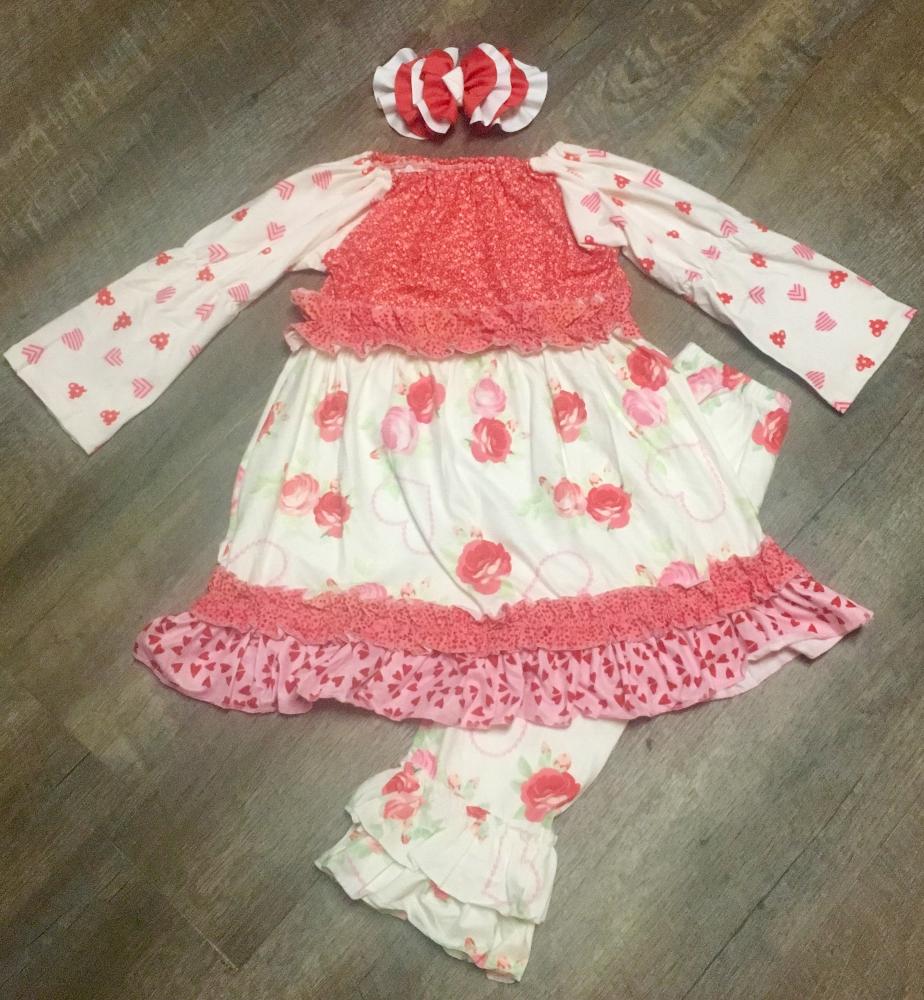 Rose Peasant Pants Set