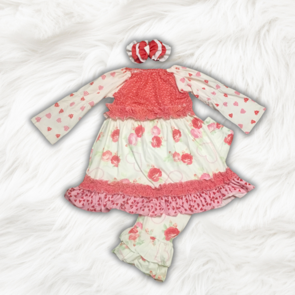 Rose Peasant Pants Set