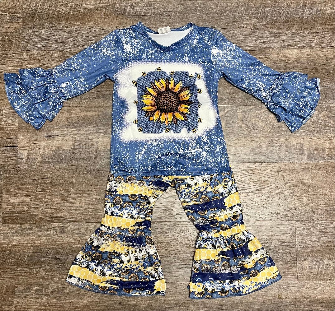 Sunflower Bell Pants Set