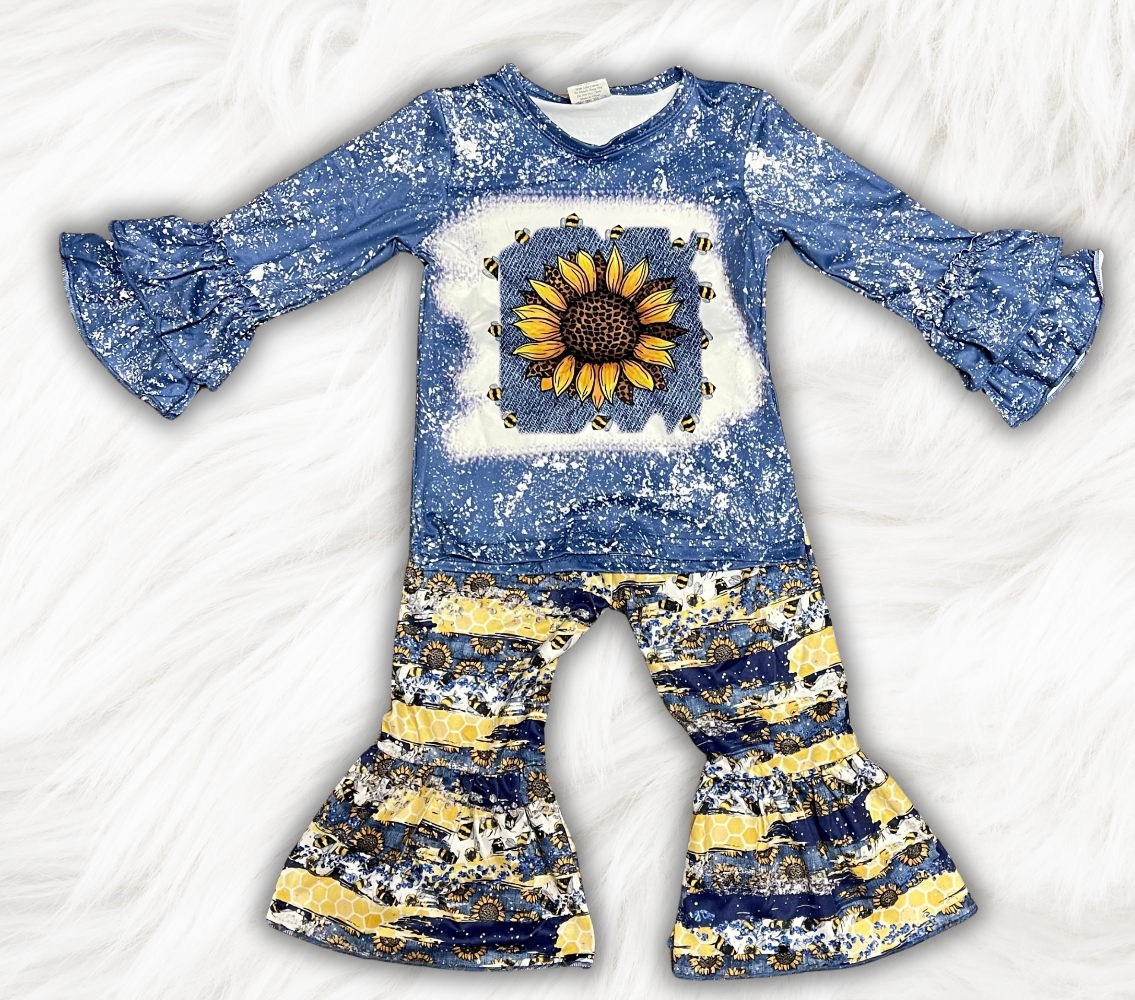 Sunflower Bell Pants Set