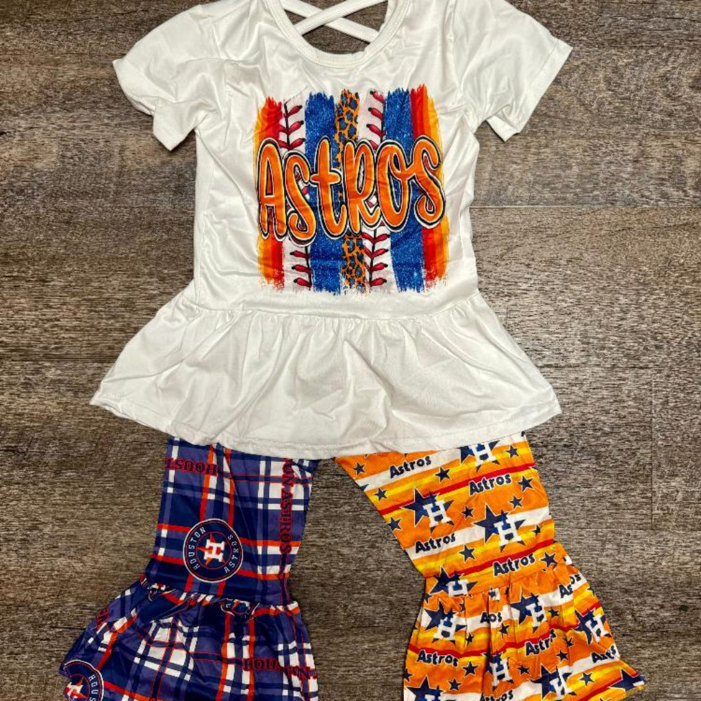 Take Me Out to the Ballgame Bell Pants Set