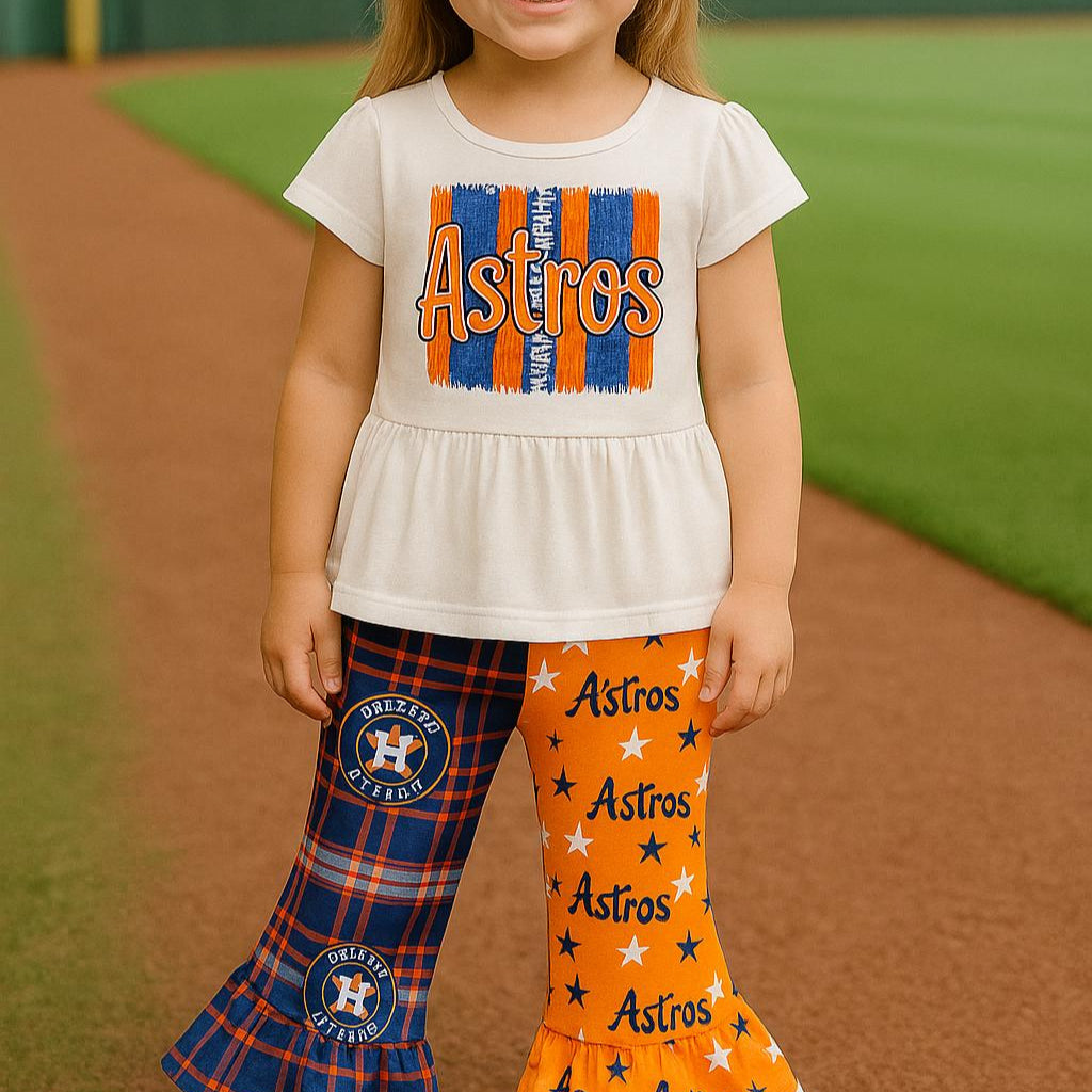 Take Me Out to the Ballgame Bell Pants Set