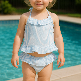 Seaside Sweetheart Ruffle Swim Set