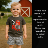 "Farm Boy" Gingham Short Set